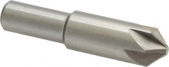 Interstate - 5/8" Head Diam, 1/2" Shank Diam, 6 Flute 90° High Speed Steel Countersink - All Tool & Supply