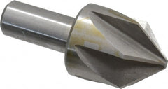 Interstate - 1-1/2" Head Diam, 3/4" Shank Diam, 6 Flute 90° High Speed Steel Countersink - All Tool & Supply