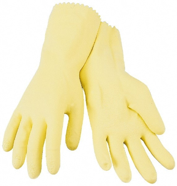 Safety Zone - Size L (9), 12" Long, 18 mil, Supported, Latex Chemical Resistant Gloves - All Tool & Supply