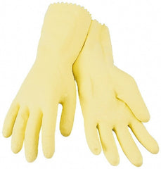 Safety Zone - 12 Pairs Size M (8), 12" Long, 18 mil, Supported, Latex Chemical Resistant Gloves - All Tool & Supply