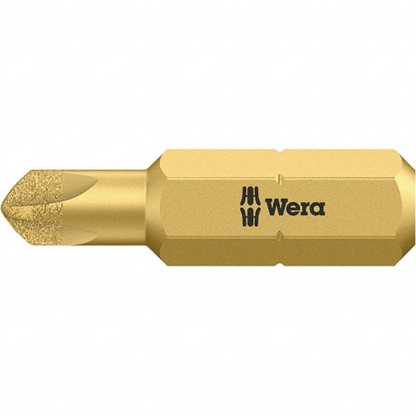 Wera - 1/4" Drive, #4 Torq-Set Screwdriver Bit - 1" OAL - All Tool & Supply