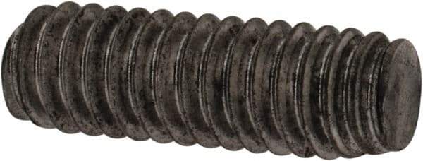 Value Collection - #8-32 1/2" OAL Fully Threaded Stud - Carbon Steel, Plain Finish - All Tool & Supply