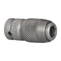 Wera - 1/4" Drive, 1/4" Insert, Hex Drive Bit Adapter - Quick Release, 1-3/16" OAL - All Tool & Supply