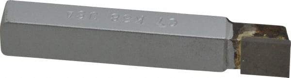 Made in USA - 7/16 x 7/16" Shank, Square Nose Single Point Tool Bit - C-7, Grade K68 - Exact Industrial Supply