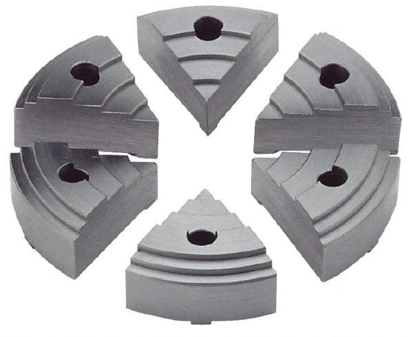 Value Collection - 2.16" Chuck Capacity, JF Attachment, Round Soft Lathe Chuck Jaw - 6 Jaws, Steel - All Tool & Supply