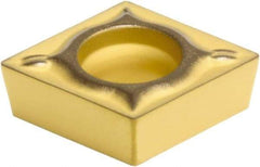 Sumitomo - CCMT32.50.5 ESU Grade AC830P Carbide Turning Insert - Al2O3 Finish, 80° Diamond, 3/8" Inscr Circle, 5/32" Thick, 0.0078" Corner Radius - All Tool & Supply