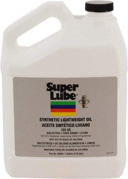 Synco Chemical - 1 Gal Bottle Synthetic Multi-Purpose Oil - -40500°F, SAE 80W, ISO 68, 350 SUS at 40°C, Food Grade - All Tool & Supply