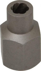 Irwin Hanson - 3/8" Drive Reverse Spiral Flute Hex Bolt Remover - 1/4" Hex, 2" OAL - All Tool & Supply