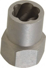 Irwin Hanson - 3/8" Drive Reverse Spiral Flute Hex Bolt Remover - 7/16" Hex, 2" OAL - All Tool & Supply