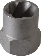 Irwin Hanson - 3/8" Drive Reverse Spiral Flute Hex Bolt Remover - 5/8" Hex, 2" OAL - All Tool & Supply