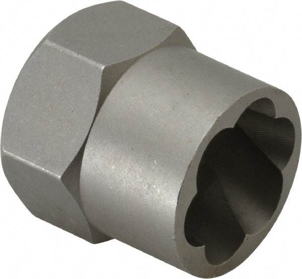 Irwin Hanson - 3/8" Drive Reverse Spiral Flute Hex Bolt Remover - 11/16" Hex, 2" OAL - All Tool & Supply