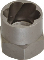 Irwin Hanson - 3/8" Drive Reverse Spiral Flute Hex Bolt Remover - 3/4" Hex, 2" OAL - All Tool & Supply