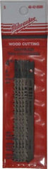Milwaukee Tool - 4" Long, 6 Teeth per Inch, High Carbon Steel Jig Saw Blade - Toothed Edge, 0.2813" Wide x 0.043" Thick, U-Shank - All Tool & Supply
