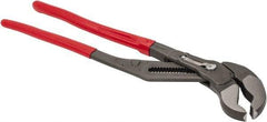 Knipex - 22" OAL, 4-1/2" Max Capacity, 20 Position Adjustable Tongue & Groove Pliers - Standard V-Jaws, Standard Head, Plastic Coated Handles - All Tool & Supply