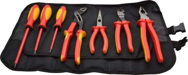 Knipex - 7 Piece Insulated Hand Tool Set - Comes in Tool Roll - All Tool & Supply