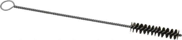 PRO-SOURCE - 2" Long x 7/16" Diam Steel Twisted Wire Bristle Brush - Single Spiral, 8" OAL, 0.006" Wire Diam, 0.11" Shank Diam - All Tool & Supply