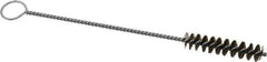 PRO-SOURCE - 2-1/2" Long x 9/16" Diam Steel Twisted Wire Bristle Brush - Single Spiral, 9" OAL, 0.008" Wire Diam, 0.142" Shank Diam - All Tool & Supply