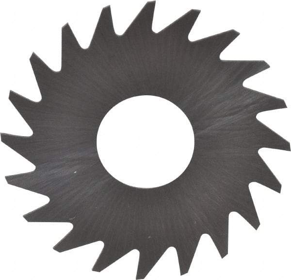 RobbJack - 3/4" Diam x 0.012" Blade Thickness x 1/4" Arbor Hole Diam, 20 Tooth Slitting and Slotting Saw - Arbor Connection, Right Hand, Uncoated, Solid Carbide, Concave Ground - All Tool & Supply