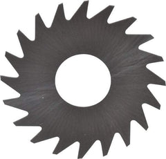 RobbJack - 3/4" Diam x 0.012" Blade Thickness x 1/4" Arbor Hole Diam, 20 Tooth Slitting and Slotting Saw - Arbor Connection, Right Hand, Uncoated, Solid Carbide, Concave Ground - All Tool & Supply