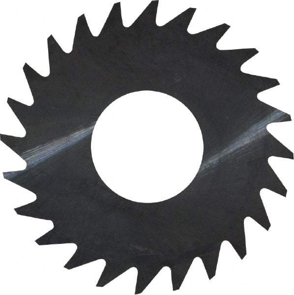 RobbJack - 1" Diam x 0.008" Blade Thickness x 3/8" Arbor Hole Diam, 24 Tooth Slitting and Slotting Saw - Arbor Connection, Right Hand, Uncoated, Solid Carbide, Concave Ground - All Tool & Supply