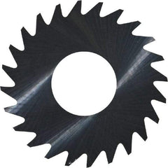 RobbJack - 1" Diam x 0.01" Blade Thickness x 3/8" Arbor Hole Diam, 24 Tooth Slitting and Slotting Saw - Arbor Connection, Right Hand, Uncoated, Solid Carbide, Concave Ground - All Tool & Supply