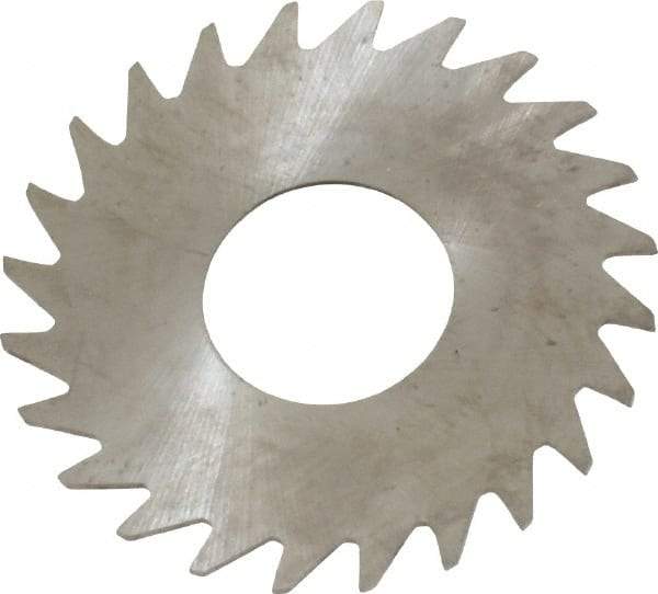 RobbJack - 1" Diam x 0.0156" Blade Thickness x 3/8" Arbor Hole Diam, 24 Tooth Slitting and Slotting Saw - Arbor Connection, Right Hand, Uncoated, Solid Carbide, Concave Ground - All Tool & Supply