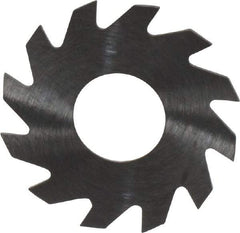 RobbJack - 1" Diam x 0.023" Blade Thickness x 3/8" Arbor Hole Diam, 12 Tooth Slitting and Slotting Saw - Arbor Connection, Right Hand, Uncoated, Solid Carbide, Concave Ground - All Tool & Supply