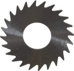 RobbJack - 1" Diam x 0.028" Blade Thickness x 3/8" Arbor Hole Diam, 24 Tooth Slitting and Slotting Saw - Arbor Connection, Right Hand, Uncoated, Solid Carbide, Concave Ground - All Tool & Supply