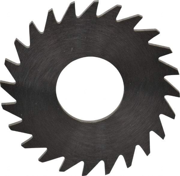 RobbJack - 1" Diam x 0.0468" Blade Thickness x 3/8" Arbor Hole Diam, 24 Tooth Slitting and Slotting Saw - Arbor Connection, Right Hand, Uncoated, Solid Carbide, Concave Ground - All Tool & Supply