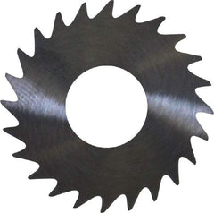 RobbJack - 1" Diam x 0.051" Blade Thickness x 3/8" Arbor Hole Diam, 24 Tooth Slitting and Slotting Saw - Arbor Connection, Right Hand, Uncoated, Solid Carbide, Concave Ground - All Tool & Supply