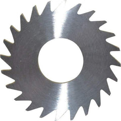 RobbJack - 1" Diam x 0.0937" Blade Thickness x 3/8" Arbor Hole Diam, 24 Tooth Slitting and Slotting Saw - Arbor Connection, Right Hand, Uncoated, Solid Carbide, Concave Ground - All Tool & Supply