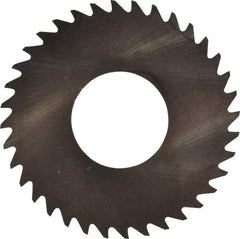 RobbJack - 1-1/4" Diam x 0.01" Blade Thickness x 1/2" Arbor Hole Diam, 36 Tooth Slitting and Slotting Saw - Arbor Connection, Right Hand, Uncoated, Solid Carbide, Concave Ground - All Tool & Supply