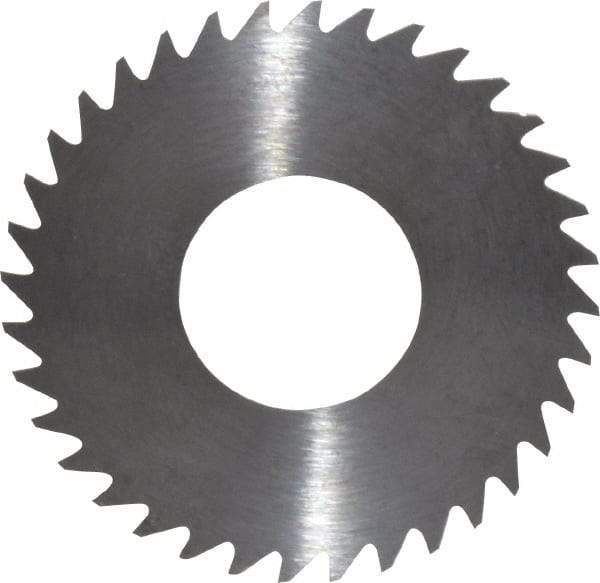 RobbJack - 1-1/4" Diam x 0.012" Blade Thickness x 1/2" Arbor Hole Diam, 36 Tooth Slitting and Slotting Saw - Arbor Connection, Right Hand, Uncoated, Solid Carbide, Concave Ground - All Tool & Supply