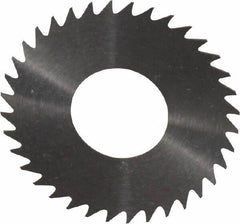 RobbJack - 1-1/4" Diam x 0.014" Blade Thickness x 1/2" Arbor Hole Diam, 36 Tooth Slitting and Slotting Saw - Arbor Connection, Right Hand, Uncoated, Solid Carbide, Concave Ground - All Tool & Supply