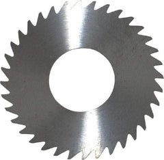 RobbJack - 1-1/4" Diam x 0.02" Blade Thickness x 1/2" Arbor Hole Diam, 36 Tooth Slitting and Slotting Saw - Arbor Connection, Right Hand, Uncoated, Solid Carbide, Concave Ground - All Tool & Supply