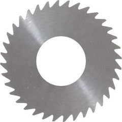 RobbJack - 1-1/4" Diam x 0.028" Blade Thickness x 1/2" Arbor Hole Diam, 36 Tooth Slitting and Slotting Saw - Arbor Connection, Right Hand, Uncoated, Solid Carbide, Concave Ground - All Tool & Supply