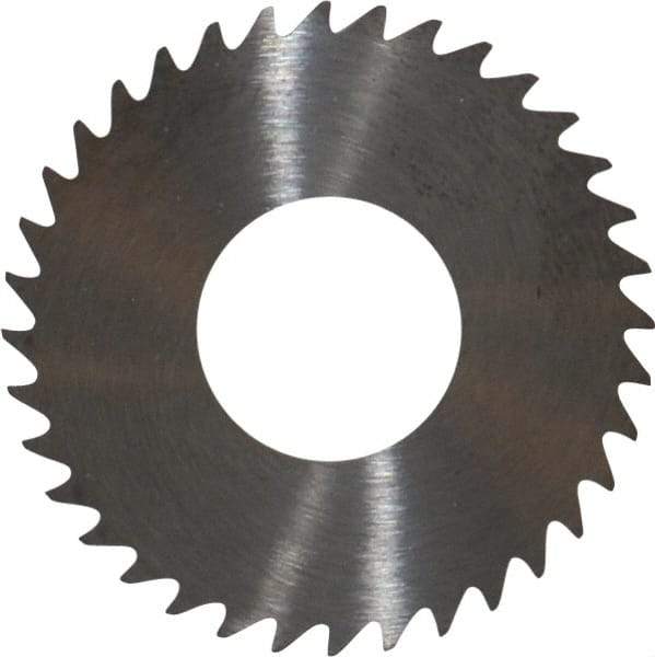 RobbJack - 1-1/4" Diam x 0.035" Blade Thickness x 1/2" Arbor Hole Diam, 36 Tooth Slitting and Slotting Saw - Arbor Connection, Right Hand, Uncoated, Solid Carbide, Concave Ground - All Tool & Supply