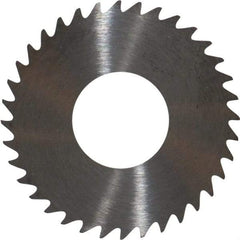 RobbJack - 1-1/4" Diam x 0.035" Blade Thickness x 1/2" Arbor Hole Diam, 36 Tooth Slitting and Slotting Saw - Arbor Connection, Right Hand, Uncoated, Solid Carbide, Concave Ground - All Tool & Supply