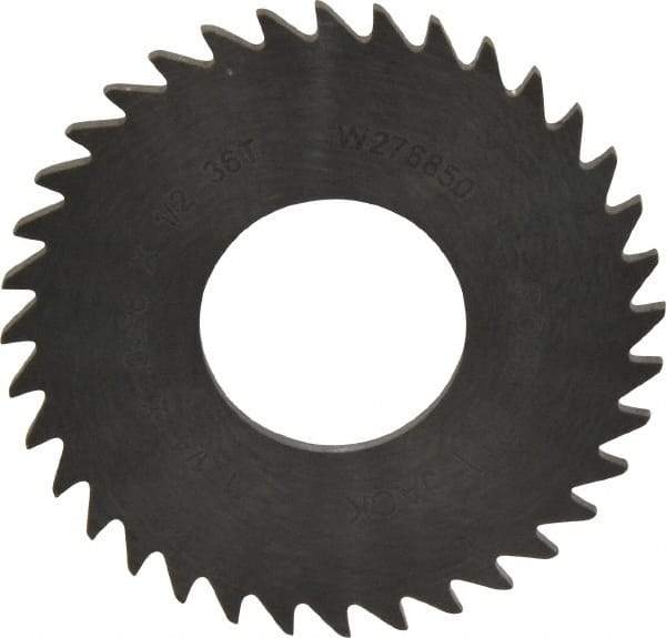 RobbJack - 1-1/4" Diam x 0.0468" Blade Thickness x 1/2" Arbor Hole Diam, 36 Tooth Slitting and Slotting Saw - Arbor Connection, Right Hand, Uncoated, Solid Carbide, Concave Ground - All Tool & Supply