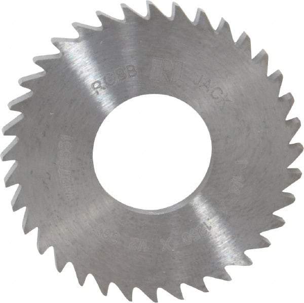 RobbJack - 1-1/4" Diam x 1/8" Blade Thickness x 1/2" Arbor Hole Diam, 36 Tooth Slitting and Slotting Saw - Arbor Connection, Right Hand, Uncoated, Solid Carbide, Concave Ground - All Tool & Supply