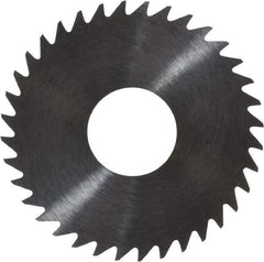 RobbJack - 1-1/2" Diam x 0.02" Blade Thickness x 1/2" Arbor Hole Diam, 36 Tooth Slitting and Slotting Saw - Arbor Connection, Right Hand, Uncoated, Solid Carbide, Concave Ground - All Tool & Supply