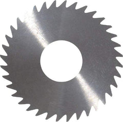 RobbJack - 1-1/2" Diam x 0.023" Blade Thickness x 1/2" Arbor Hole Diam, 36 Tooth Slitting and Slotting Saw - Arbor Connection, Right Hand, Uncoated, Solid Carbide, Concave Ground - All Tool & Supply