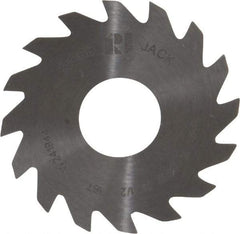 RobbJack - 1-1/2" Diam x 0.0312" Blade Thickness x 1/2" Arbor Hole Diam, 16 Tooth Slitting and Slotting Saw - Arbor Connection, Right Hand, Uncoated, Solid Carbide, Concave Ground - All Tool & Supply