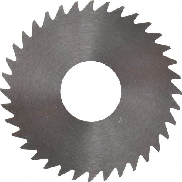 RobbJack - 1-1/2" Diam x 0.0312" Blade Thickness x 1/2" Arbor Hole Diam, 36 Tooth Slitting and Slotting Saw - Arbor Connection, Right Hand, Uncoated, Solid Carbide, Concave Ground - All Tool & Supply