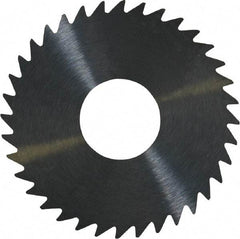 RobbJack - 1-1/2" Diam x 0.04" Blade Thickness x 1/2" Arbor Hole Diam, 36 Tooth Slitting and Slotting Saw - Arbor Connection, Right Hand, Uncoated, Solid Carbide, Concave Ground - All Tool & Supply