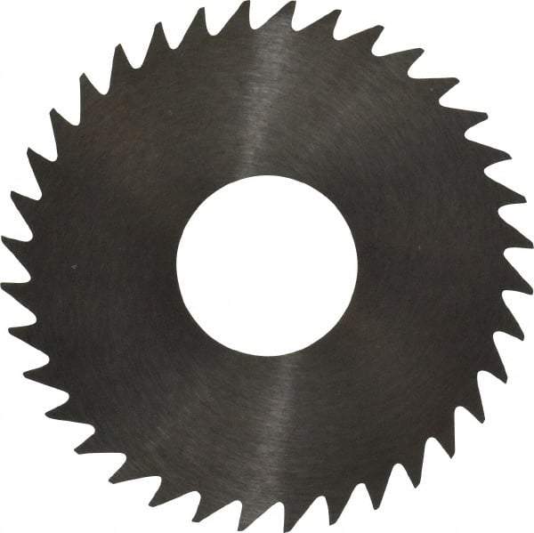 RobbJack - 1-1/2" Diam x 0.0468" Blade Thickness x 1/2" Arbor Hole Diam, 36 Tooth Slitting and Slotting Saw - Arbor Connection, Right Hand, Uncoated, Solid Carbide, Concave Ground - All Tool & Supply