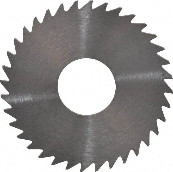 RobbJack - 1-1/2" Diam x 0.051" Blade Thickness x 1/2" Arbor Hole Diam, 36 Tooth Slitting and Slotting Saw - Arbor Connection, Right Hand, Uncoated, Solid Carbide, Concave Ground - All Tool & Supply