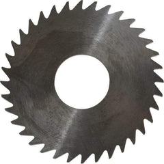 RobbJack - 1-1/2" Diam x 0.0937" Blade Thickness x 1/2" Arbor Hole Diam, 36 Tooth Slitting and Slotting Saw - Arbor Connection, Right Hand, Uncoated, Solid Carbide, Concave Ground - All Tool & Supply