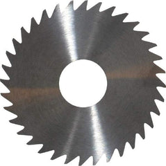 RobbJack - 1-3/4" Diam x 0.02" Blade Thickness x 1/2" Arbor Hole Diam, 36 Tooth Slitting and Slotting Saw - Arbor Connection, Right Hand, Uncoated, Solid Carbide, Concave Ground - All Tool & Supply