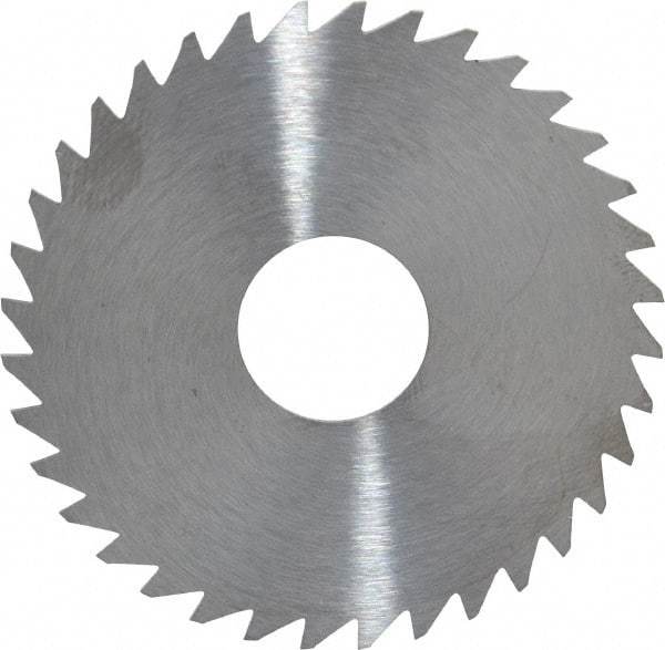 RobbJack - 1-3/4" Diam x 0.0312" Blade Thickness x 1/2" Arbor Hole Diam, 36 Tooth Slitting and Slotting Saw - Arbor Connection, Right Hand, Uncoated, Solid Carbide, Concave Ground - All Tool & Supply